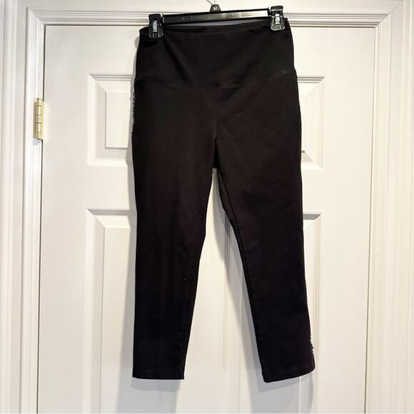 Ruby Ribbon RR LARGE Black White Trim Tuxedo Capri Leggings Celestial Collection - Picture 6 of 9